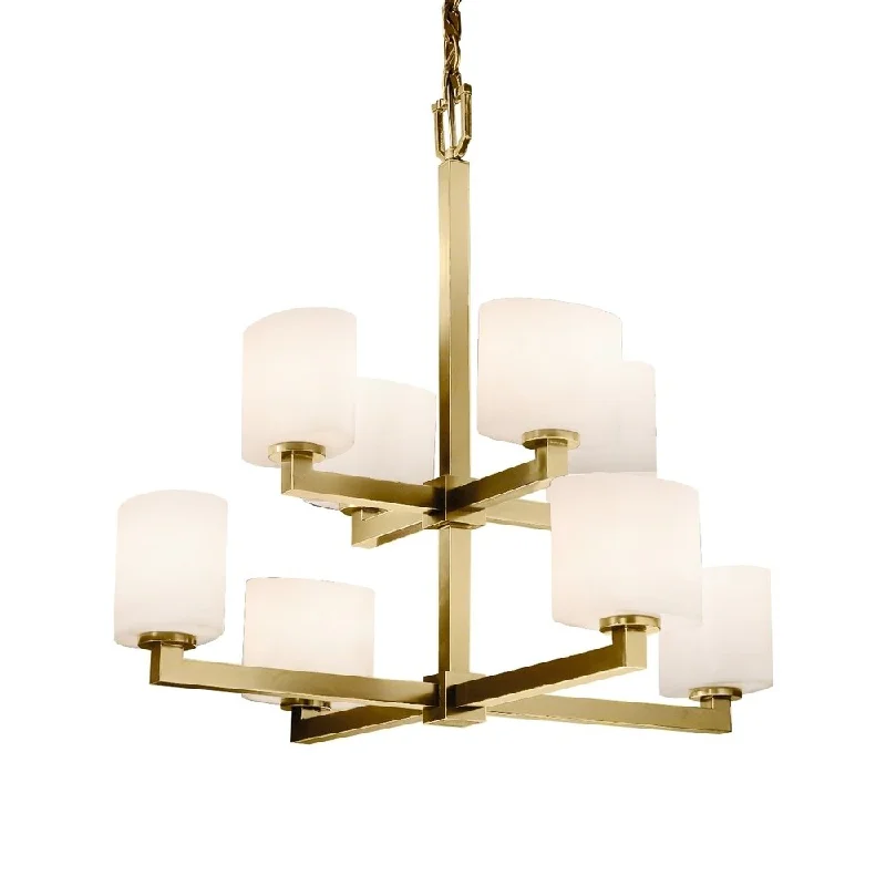 Chandeliers for High Ceilings to Fill Vertical SpaceChandeliers for High Ceilings to Fill Vertical SpaceFusion Collection Modular 8-light Antique Brass Chandelier, Frosted Opal Shade Chandeliers for High Ceilings to Fill Vertical SpaceChandeliers for High Ceilings to Fill Vertical SpaceFusion Collection Modular 8-light Antique Brass Chandelier, Frosted Opal Shade