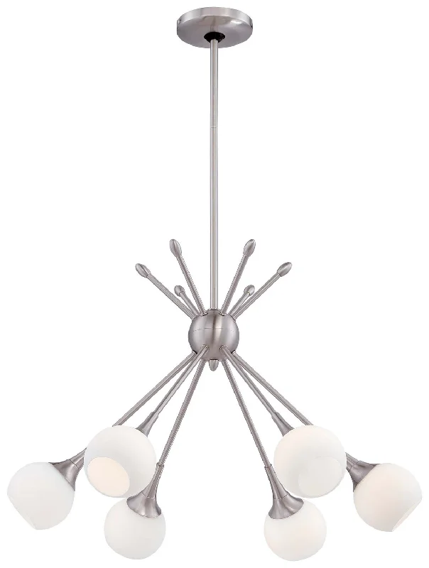 Chandeliers for Dining Rooms to Set the Mood for MealsChandeliers for Dining Rooms to Set the Mood for MealsGeorge Kovacs Pontil P1806-084 Chandelier Light - Brushed Nickel Chandeliers for Dining Rooms to Set the Mood for MealsChandeliers for Dining Rooms to Set the Mood for MealsGeorge Kovacs Pontil P1806-084 Chandelier Light - Brushed Nickel