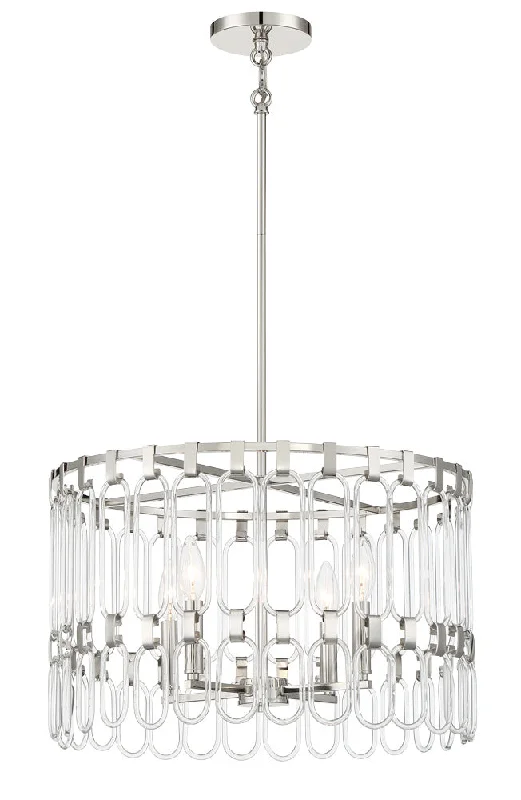 Victorian - Inspired Chandeliers with Ornate DetailsVictorian - Inspired Chandeliers with Ornate DetailsGeorge Kovacs Charming P5384-613 Chandelier Light - Polished Nickel