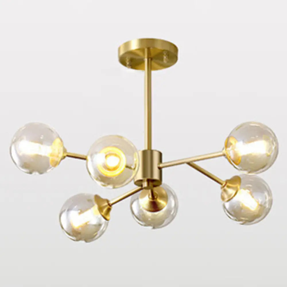 Mid - Century Modern Chandeliers for Vintage AppealMid - Century Modern Chandeliers for Vintage AppealModern Glass Globe Chandelier for Living Room - Elegant Suspension Lighting