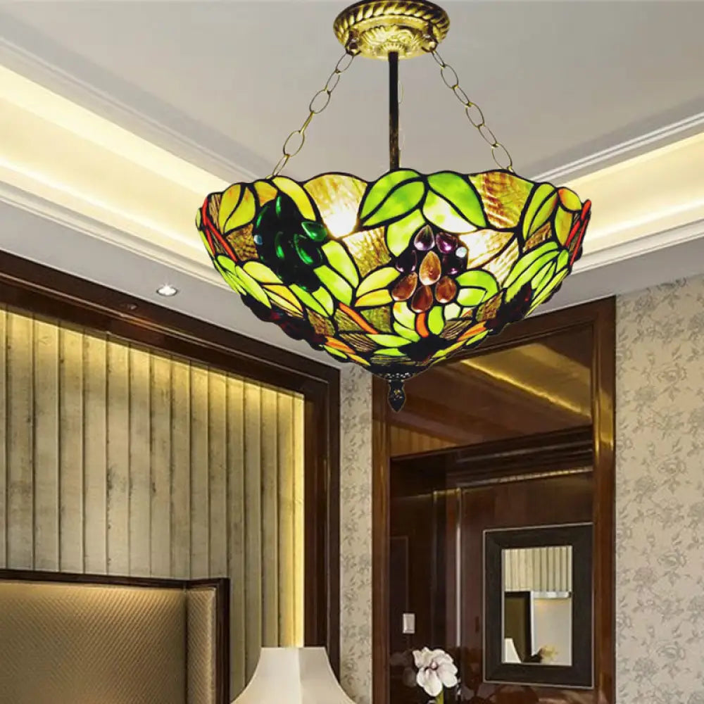 Chandeliers with Metal Frames in Bronze FinishChandeliers with Metal Frames in Bronze FinishRetro-Style Green Stained Glass Semi-Flush Ceiling Light with 3 Lights Chandeliers with Metal Frames in Bronze FinishChandeliers with Metal Frames in Bronze FinishRetro-Style Green Stained Glass Semi-Flush Ceiling Light with 3 Lights