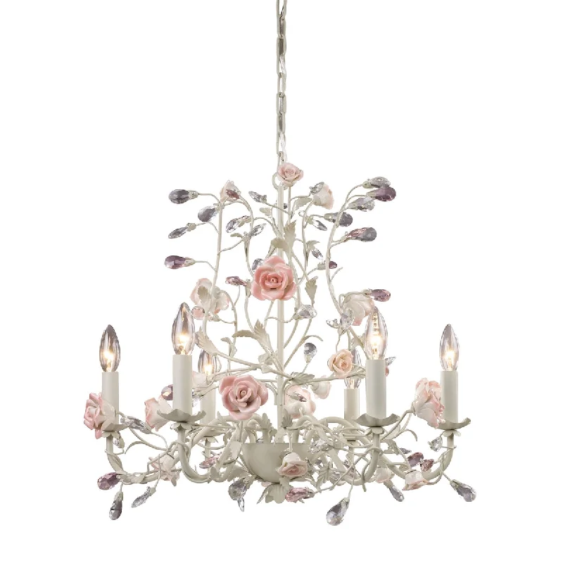 Chandeliers for Low Ceilings to Avoid OvercrowdingChandeliers for Low Ceilings to Avoid OvercrowdingHeritage 6-Light Chandelier in Cream with Porcelain Roses and Crystal ELK Lighting Chandeliers for Low Ceilings to Avoid OvercrowdingChandeliers for Low Ceilings to Avoid OvercrowdingHeritage 6-Light Chandelier in Cream with Porcelain Roses and Crystal ELK Lighting