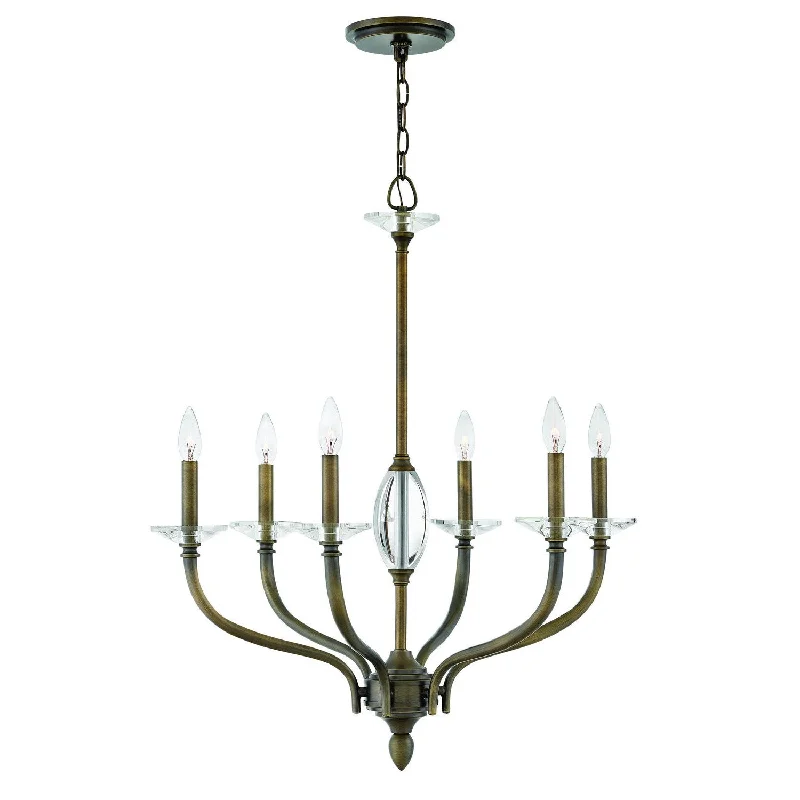Chandeliers for Low Ceilings to Avoid OvercrowdingChandeliers for Low Ceilings to Avoid OvercrowdingHinkley Surrey 4006OR Chandelier Light - Oiled Bronze
