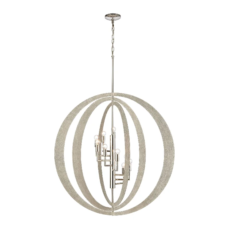Chandeliers with Metal Frames in Gold FinishChandeliers with Metal Frames in Gold FinishRetro Rings 9-Light chandelier in Sandy Beechwood / Polished Nickel ELK Lighting Chandeliers with Metal Frames in Gold FinishChandeliers with Metal Frames in Gold FinishRetro Rings 9-Light chandelier in Sandy Beechwood / Polished Nickel ELK Lighting