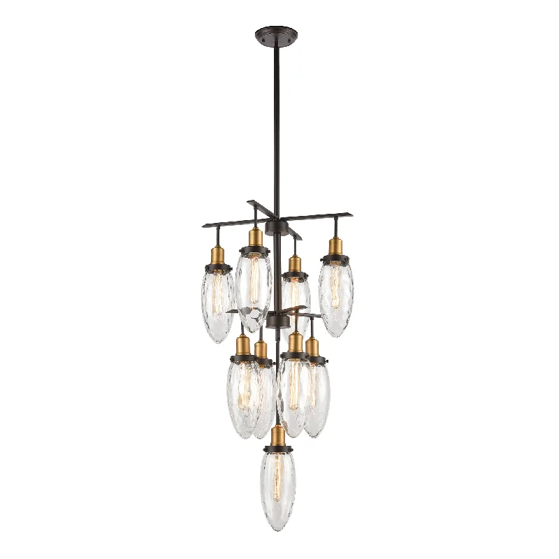 Chandeliers with Frosted Glass for a Softer Light DiffusionChandeliers with Frosted Glass for a Softer Light DiffusionShinzu 9-Light Chandelier in Oil Rubbed Bronze with Clear Water Glass ELK Lighting Chandeliers with Frosted Glass for a Softer Light DiffusionChandeliers with Frosted Glass for a Softer Light DiffusionShinzu 9-Light Chandelier in Oil Rubbed Bronze with Clear Water Glass ELK Lighting