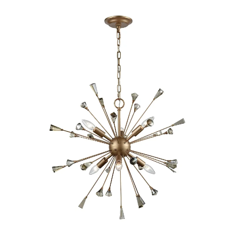 Large Chandeliers for Grand Halls and FoyersLarge Chandeliers for Grand Halls and FoyersSprigny 6-Light Chandelier in Matte Gold with Amber Teak Crystal ELK Lighting Large Chandeliers for Grand Halls and FoyersLarge Chandeliers for Grand Halls and FoyersSprigny 6-Light Chandelier in Matte Gold with Amber Teak Crystal ELK Lighting