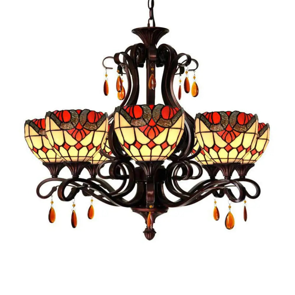 Bohemian - Style Beaded Chandeliers for Eclectic DecorBohemian - Style Beaded Chandeliers for Eclectic DecorMediterranean Stained Glass Chandelier - 6-Lights Red/Yellow/Blue Pendant with Crystal Droplet Bohemian - Style Beaded Chandeliers for Eclectic DecorBohemian - Style Beaded Chandeliers for Eclectic DecorMediterranean Stained Glass Chandelier - 6-Lights Red/Yellow/Blue Pendant with Crystal Droplet