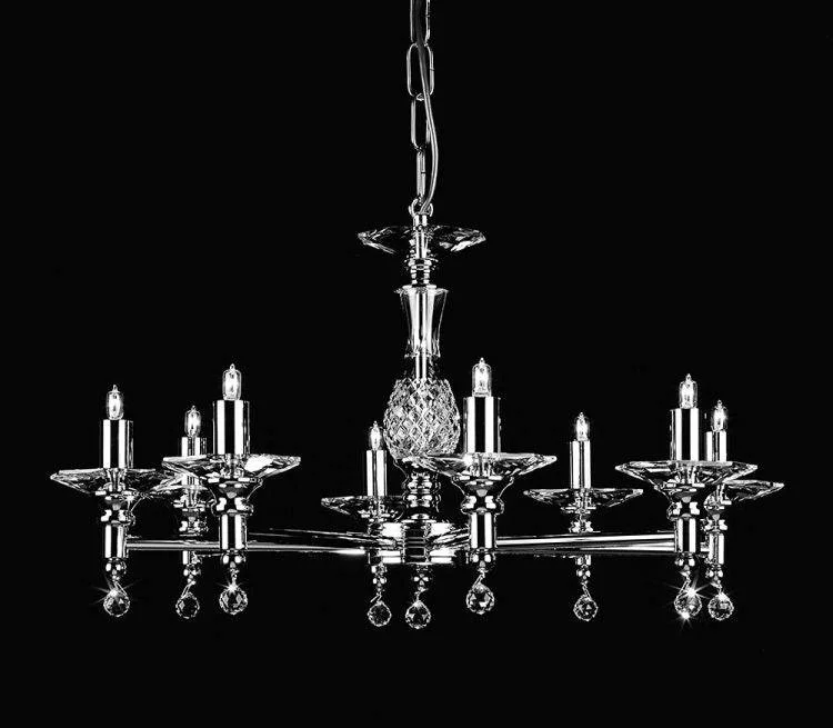 Chandeliers with Adjustable Height for Custom InstallationChandeliers with Adjustable Height for Custom InstallationSTARLITE San Marino 8lt Ceiling Light Nickel