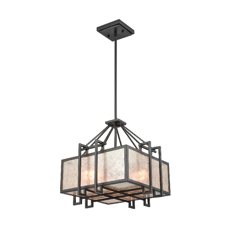 Industrial Iron Chandeliers for Loft - Inspired SpacesIndustrial Iron Chandeliers for Loft - Inspired SpacesStasis 3-Light Chandelier in Oil Rubbed Bronze with Tan and Clear Mica Shade ELK Lighting Industrial Iron Chandeliers for Loft - Inspired SpacesIndustrial Iron Chandeliers for Loft - Inspired SpacesStasis 3-Light Chandelier in Oil Rubbed Bronze with Tan and Clear Mica Shade ELK Lighting