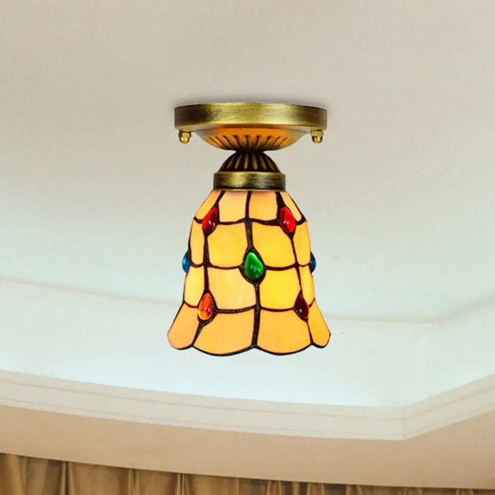 Art Deco Chandeliers for a Retro - Glam LookArt Deco Chandeliers for a Retro - Glam LookTiffany Traditional Bell Ceiling Light with Jewelry Shell - Yellow Flush Mount Light for Hotels Art Deco Chandeliers for a Retro - Glam LookArt Deco Chandeliers for a Retro - Glam LookTiffany Traditional Bell Ceiling Light with Jewelry Shell - Yellow Flush Mount Light for Hotels