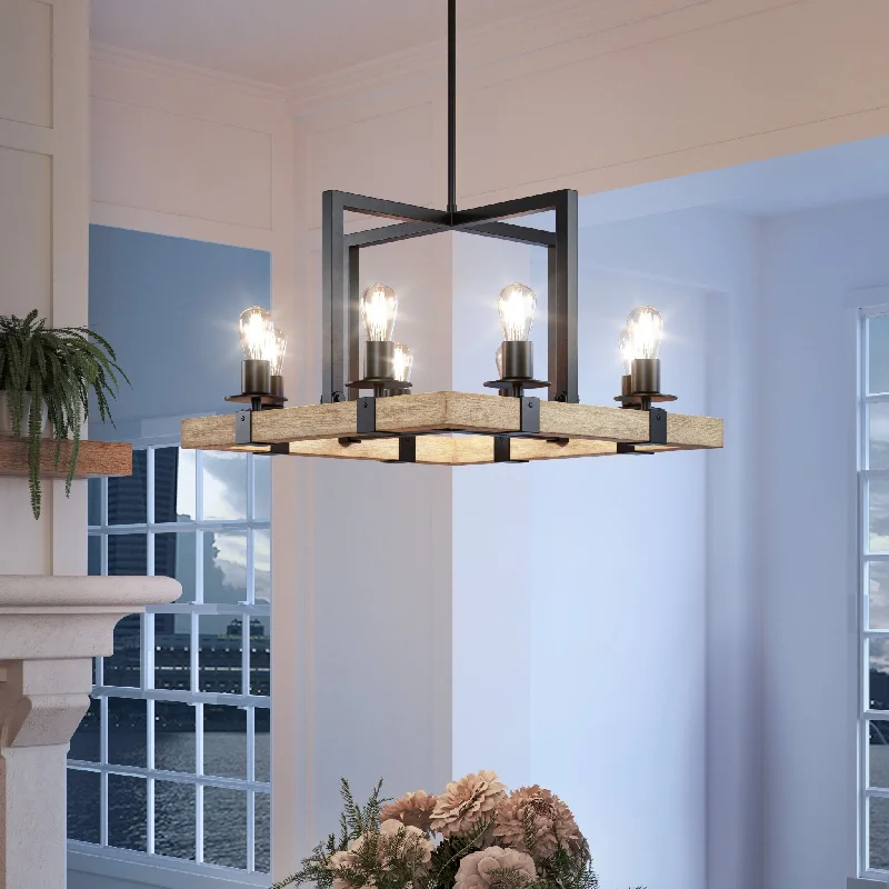 Industrial Iron Chandeliers for Loft - Inspired SpacesIndustrial Iron Chandeliers for Loft - Inspired SpacesUFS2002 Modern Farmhouse Chandelier, 15''H x 22''W, Matte Black & White Ash Finish, Broadway Collection Industrial Iron Chandeliers for Loft - Inspired SpacesIndustrial Iron Chandeliers for Loft - Inspired SpacesUFS2002 Modern Farmhouse Chandelier, 15''H x 22''W, Matte Black & White Ash Finish, Broadway Collection