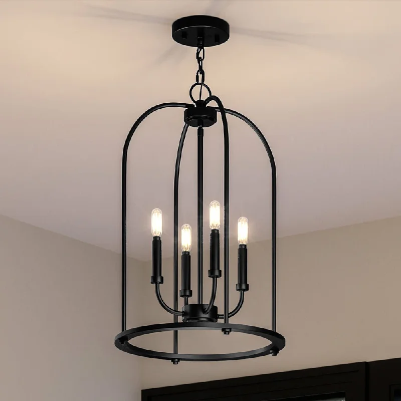 Chandeliers with Pendant Lights for a Stylish LookChandeliers with Pendant Lights for a Stylish LookUHP3978 Modern Farmhouse Chandelier 23''H x 15''W, Midnight Black Finish, Armidale Collection