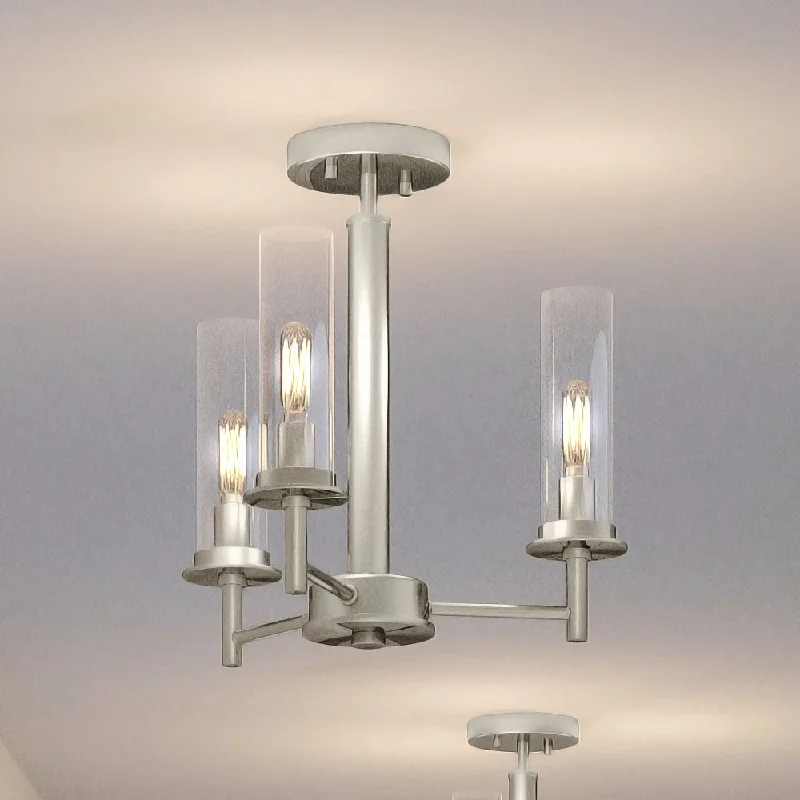 Minimalist Chandeliers for Sleek and Simple InteriorsMinimalist Chandeliers for Sleek and Simple InteriorsUHP3982 New Traditional Chandelier 14''H x 16''W, Brushed Nickel Finish, Griffith Collection