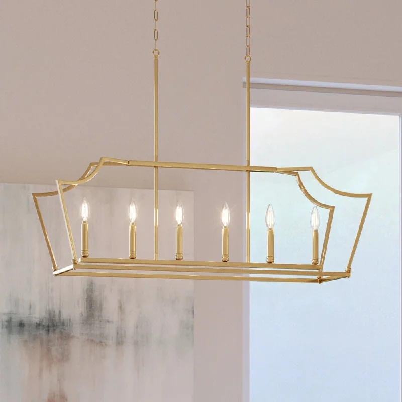 Chandeliers with Adjustable Arms for Directional LightingChandeliers with Adjustable Arms for Directional LightingUHP4260 Transitional Chandelier 15.125''H x 42''W, Brushed Bronze Finish, Coronado Collection