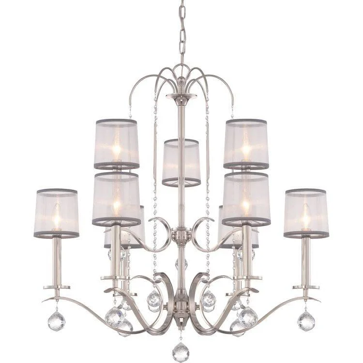 Ceiling - Mounted Chandeliers for Standard CeilingsCeiling - Mounted Chandeliers for Standard CeilingsWhitney 9-Light Two Tier Chandelier Ceiling - Mounted Chandeliers for Standard CeilingsCeiling - Mounted Chandeliers for Standard CeilingsWhitney 9-Light Two Tier Chandelier