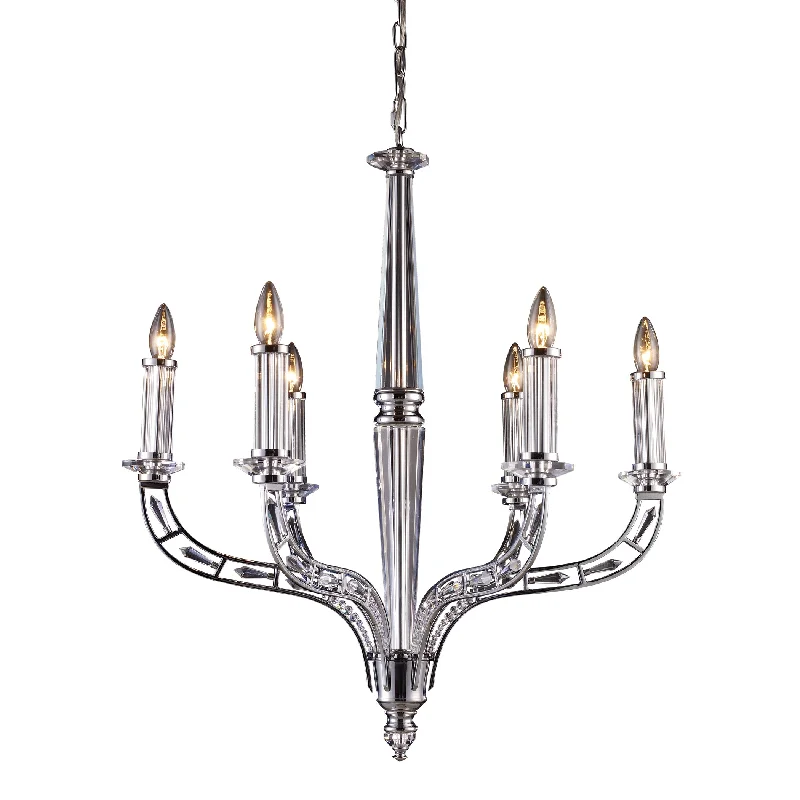 Chandeliers with Clear Crystal for a Sparkling EffectChandeliers with Clear Crystal for a Sparkling EffectZullaix 6-Light Chandelier in Polished Chrome ELK Lighting Chandeliers with Clear Crystal for a Sparkling EffectChandeliers with Clear Crystal for a Sparkling EffectZullaix 6-Light Chandelier in Polished Chrome ELK Lighting