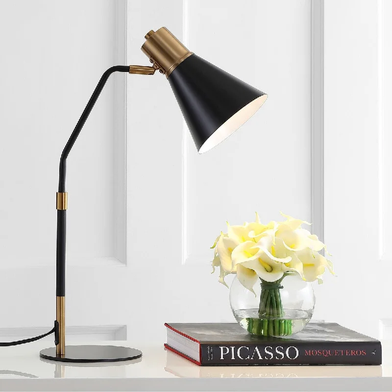 rustic farmhouse table lamps for cozy kitchensrustic farmhouse table lamps for cozy kitchensApollo 22.5" Metal LED Task Lamp, Black/Brass Gold by JONATHAN Y rustic farmhouse table lamps for cozy kitchensrustic farmhouse table lamps for cozy kitchensApollo 22.5" Metal LED Task Lamp, Black/Brass Gold by JONATHAN Y