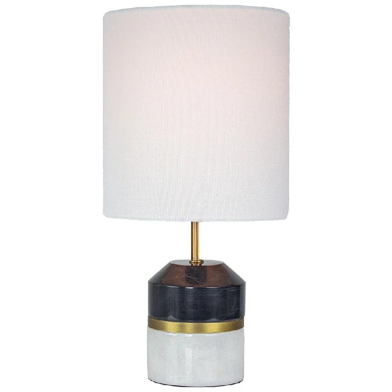 mid century modern table lamps with iconic designs for a stylish studymid century modern table lamps with iconic designs for a stylish studyBlack and White Marble Table Desk Lamp with Drum Shade 15" - N/A