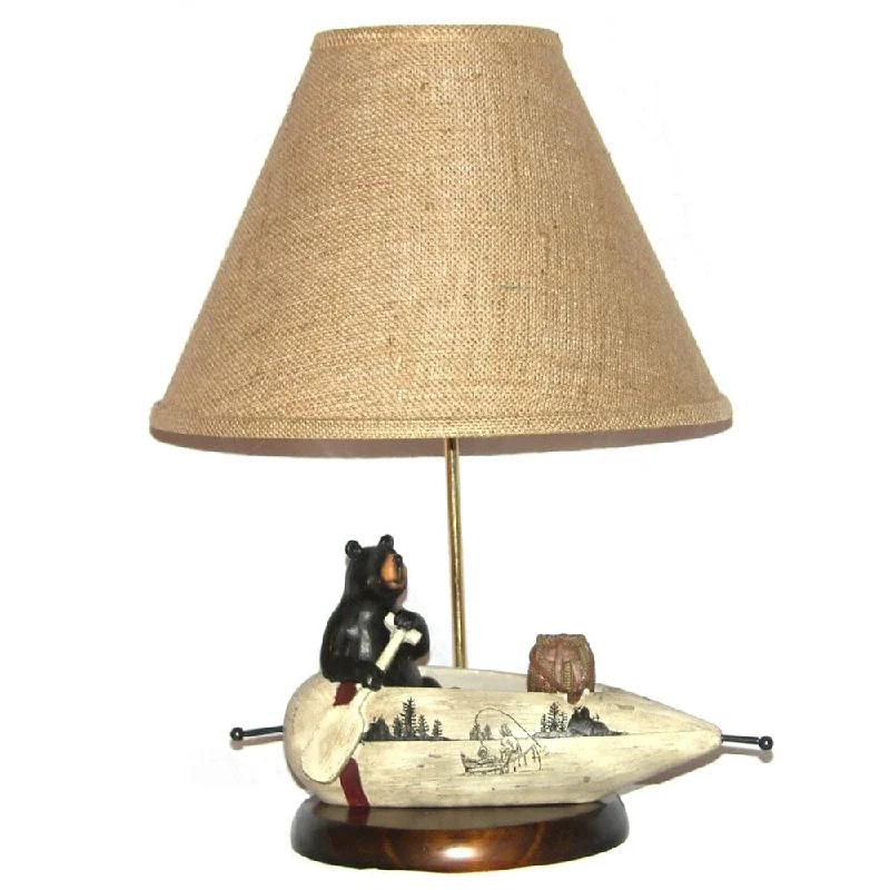 asian inspired table lamps with bamboo accents for a zen atmosphereasian inspired table lamps with bamboo accents for a zen atmosphereBlack Bear Rowing a Canoe 1-light Table Lamp