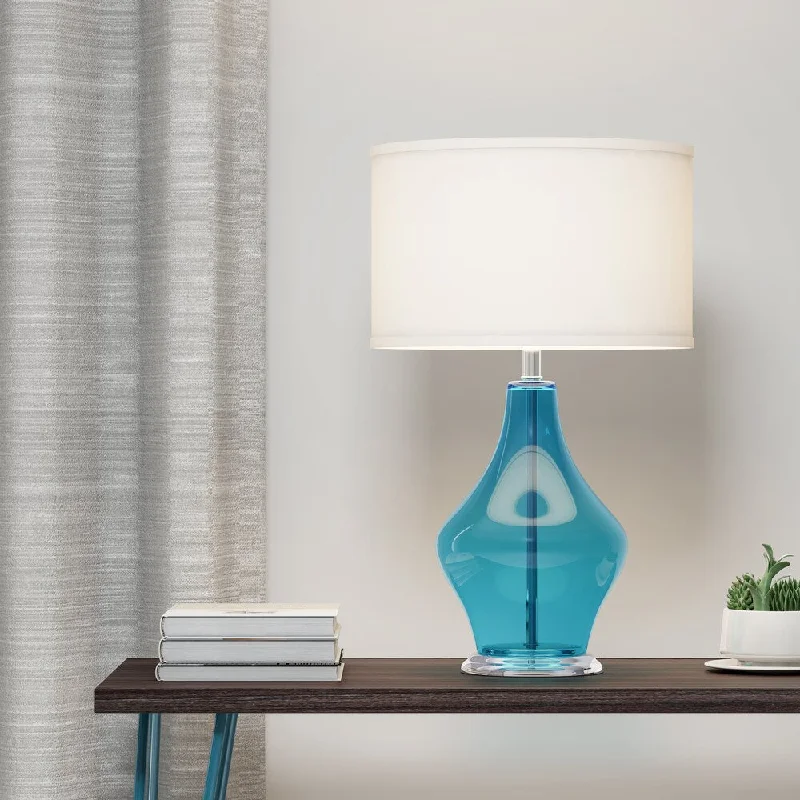 victorian style table lamps with ornate details for traditional homesvictorian style table lamps with ornate details for traditional homesCarson Carrington Nyslott 1-light Light Blue Glass Table Lamp