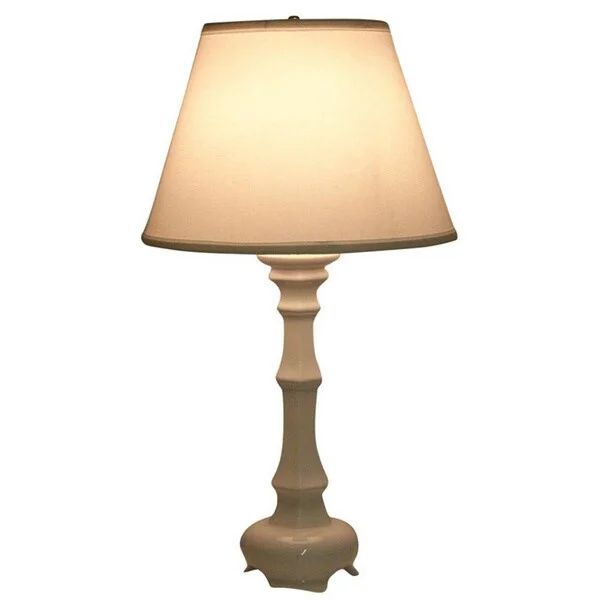 fabric table lamps with a linen shade for a relaxed and breathable lookfabric table lamps with a linen shade for a relaxed and breathable lookCrown Lighting 1-light White Tripod Column Ceramic Table Lamp