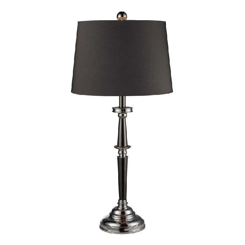rustic farmhouse table lamps for cozy kitchensrustic farmhouse table lamps for cozy kitchensDimond Lighting Black Nickel/ Chrome 1-Light Table Lamp