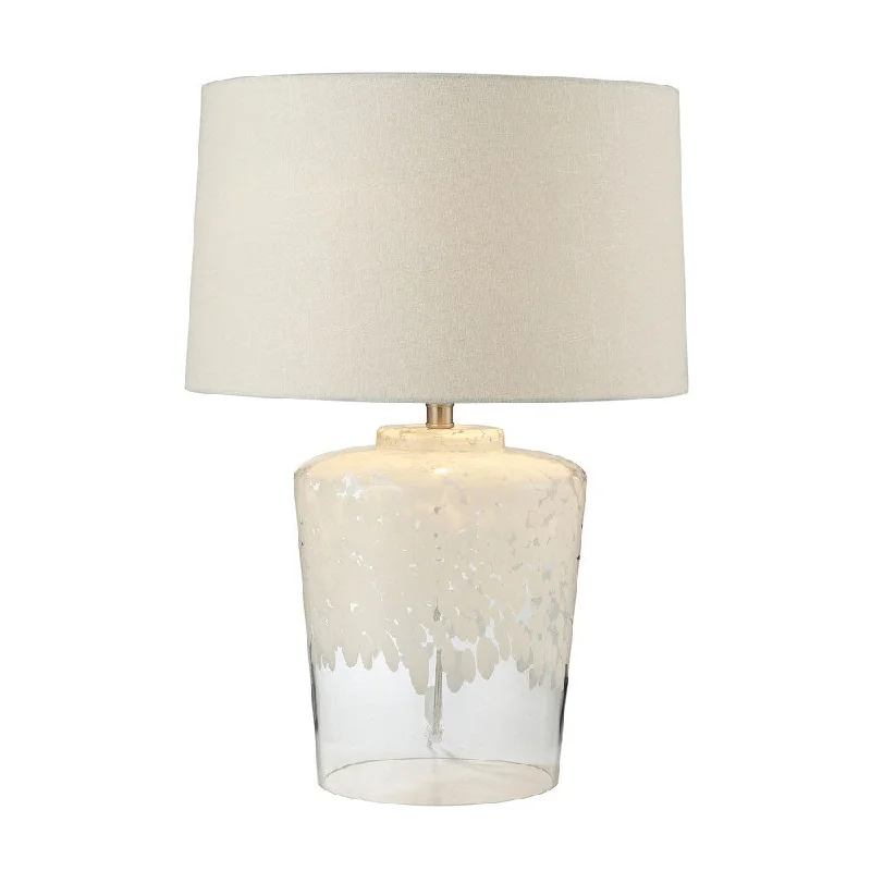 glass table lamps with a frosted surface for soft light diffusionglass table lamps with a frosted surface for soft light diffusionDimond Lighting Tall Flurry Frit Well Boutique Glass Lamp