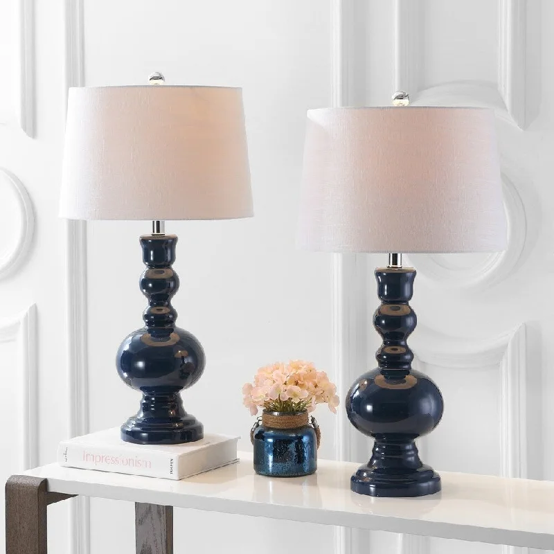 glass table lamps with a frosted surface for soft light diffusionglass table lamps with a frosted surface for soft light diffusionGenie 28.5" Glass LED Table Lamp, Navy (Set of 2) by JONATHAN Y glass table lamps with a frosted surface for soft light diffusionglass table lamps with a frosted surface for soft light diffusionGenie 28.5" Glass LED Table Lamp, Navy (Set of 2) by JONATHAN Y