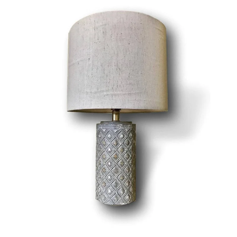 victorian style table lamps with ornate details for traditional homesvictorian style table lamps with ornate details for traditional homesHandmade Grey Ceramic Sun Table Lamp with Off-White Linen Shade by Kauri Design