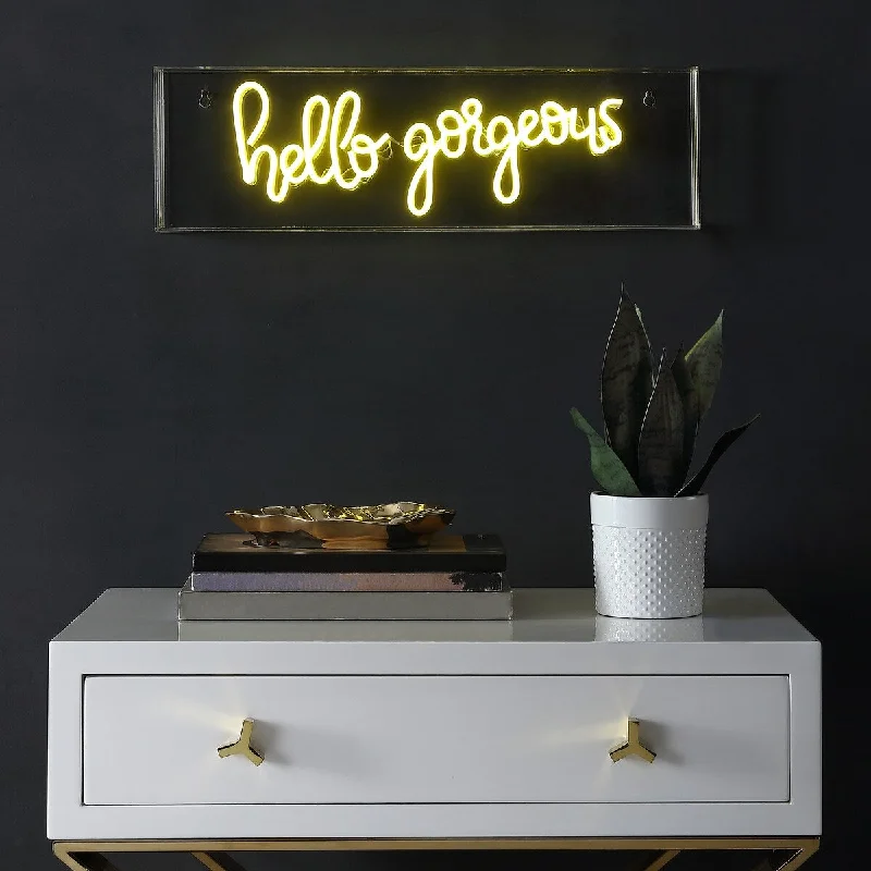 mid century modern table lamps with iconic designs for a stylish studymid century modern table lamps with iconic designs for a stylish studyHello 20" Acrylic Box USB LED Neon Light Yellow by JONATHAN Y - 1 Bulb mid century modern table lamps with iconic designs for a stylish studymid century modern table lamps with iconic designs for a stylish studyHello 20" Acrylic Box USB LED Neon Light Yellow by JONATHAN Y - 1 Bulb
