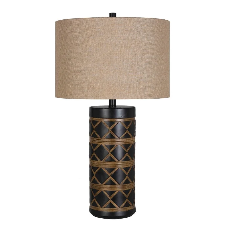 crystal table lamps with dazzling prisms for a glamorous effectcrystal table lamps with dazzling prisms for a glamorous effectLamps Per Se 29" Black Painting W/Brown Table Lamp (Set of 2) - N/A