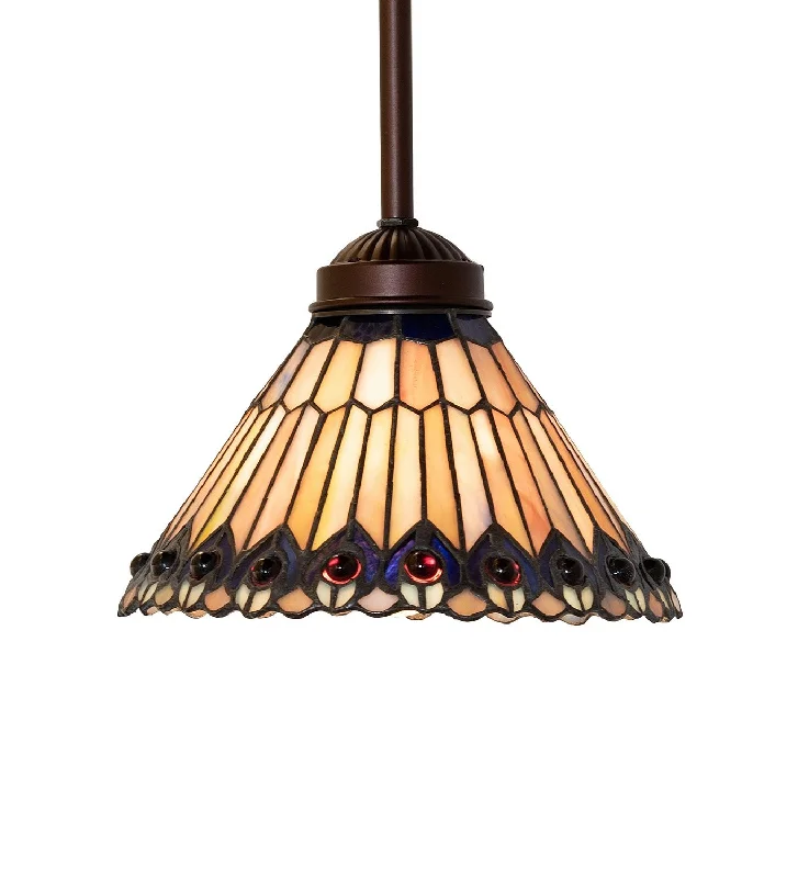 Metal Ceiling Lights in Brass, Copper, Stainless Steel, and IronMetal Ceiling Lights in Brass, Copper, Stainless Steel, and IronTiffany Jeweled Peacock One Light Pendant
