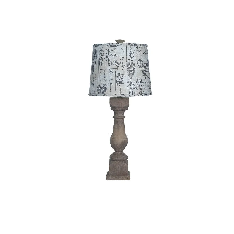 bohemian table lamps with colorful patterns for eclectic bedroomsbohemian table lamps with colorful patterns for eclectic bedroomsRhone Washed Wood Finish 29.5" Table Lamp with Seaside Smoke Shade