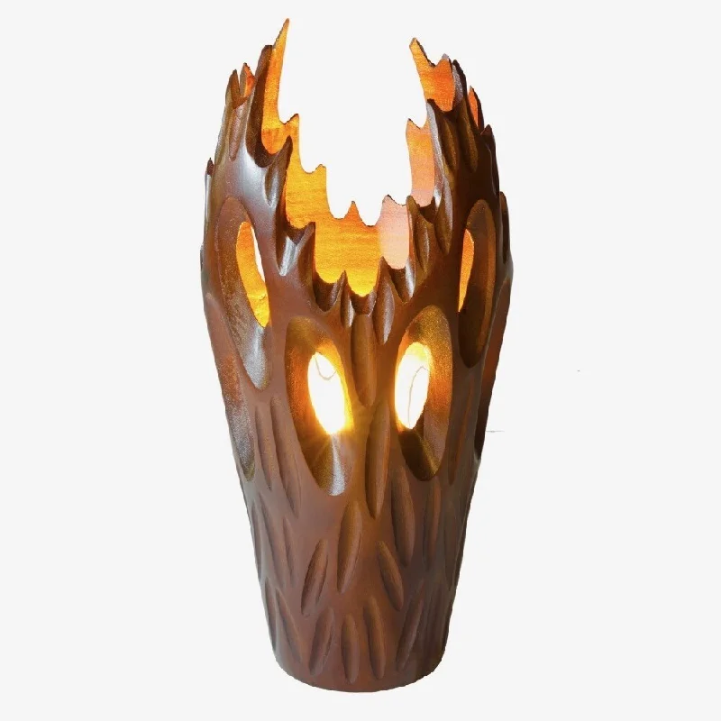 art deco table lamps with geometric shapes for a retro touchart deco table lamps with geometric shapes for a retro touchTable Lamp FLAME, carved from Mango wood. Dark Brown.
